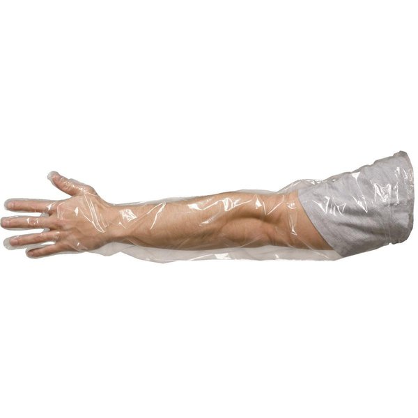Agri Pro Enterprises Poly Disposable Gloves, Polyethylene, One Size Fits All, 100 PK, Clear 429600